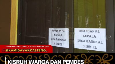 Kisruh Warga Dan Pemdes Bangkal, Ruangan PJ Kades Disegel, Ada apa ⁉️
